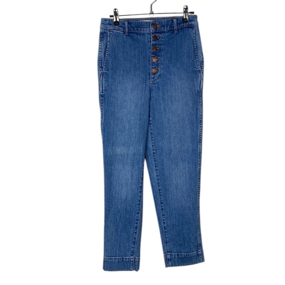 Madewell button front trouser jeans
